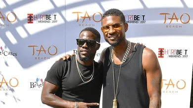 Usher Kevin Hart Onstage Performance Interrupted Shirtless Music News