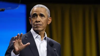 Barack Obama Speaks At His Foundation's Democracy Forum In New York City