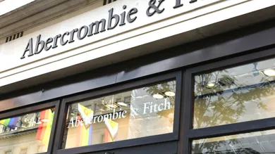 Abercrombie & Fitch store sign on building exterior