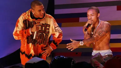 Chris Brown and Bow Wow Visit BET's 106 & Park - December 18, 2006