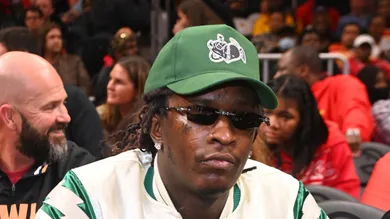 Celebrities Attend Golden State Warriors v Atlanta Hawks