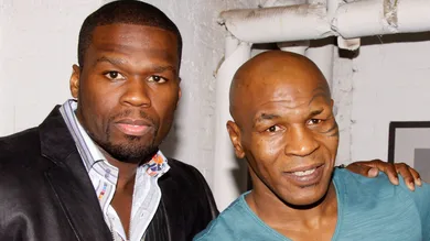 50 Cent & Kanye West Visit Broadway's "Mike Tyson: Undisputed Truth" - July 31, 2012