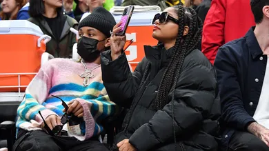 Celebrities At The Los Angeles Clippers Game
