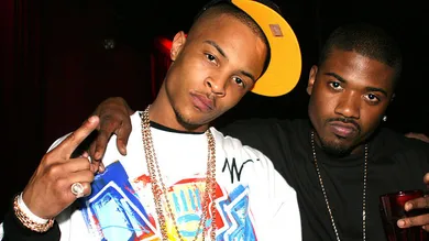 TI And Ray J Party at Club Show - March 17, 2004