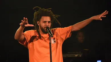 J. Cole Performs Live At The Roxy For SiriusXM and Pandora's Small Stage Series in Los Angeles