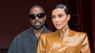 Kanye West & Kim Kardashian Leave K.West's Sunday Service At Theatre Des Bouffes Du Nord - Paris Fashion Week Womenswear Fall/Winter 2020/2021