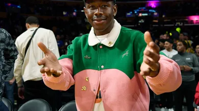 Celebrities At The Los Angeles Lakers Game