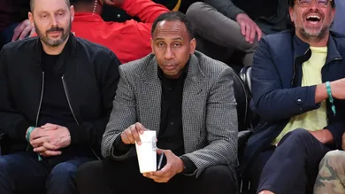 Celebrities At The Los Angeles Lakers Game