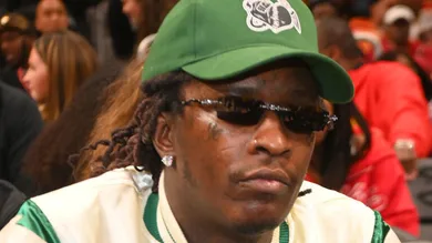 Celebrities Attend Golden State Warriors v Atlanta Hawks