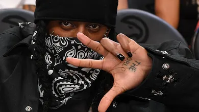 Celebrities Attend Portland Trail Blazers v Atlanta Hawks