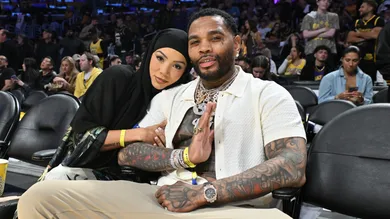 Celebrities At The Los Angeles Lakers Game