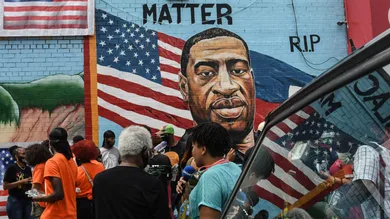 George Floyd's Brother Attends Unveiling Of Memorial Portrait In Brooklyn
