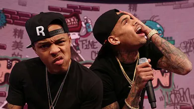 Chris Brown Visits BET's "106 &amp; Park"