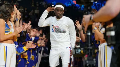 NBA: All Star-Celebrity Game-Team Bonds at Team Rice