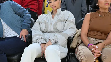 Celebrities At The Los Angeles Lakers Game