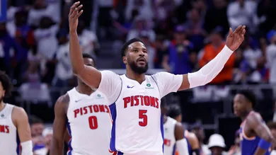 NBA: Playoffs-New York Knicks at Detroit Pistons