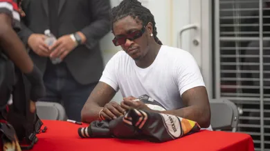 Young Thug Makes Surprise Appearance At Back-to-School Event