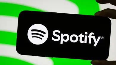 Spotify logo displayed on smartphone screen