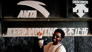 NBA player Kyrie Irving Visits Anta Museum