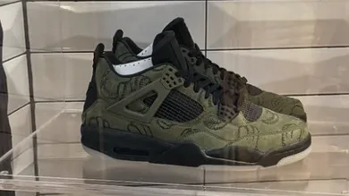 air-jordan-4-x-kaws-olive-sample-sneaker-news