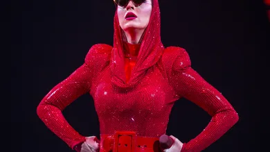 Dec. 9, 2017; Indianapolis, IN, USA; Katy Perry performs at Banker's Life Fieldhouse along her concert tour, "Witness: The