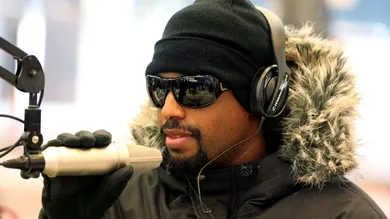 NFL: SUPER BOWL XLV-Celebrities on Radio Row