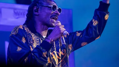 Snoop Dogg performs at Talking Stick Resort Amphitheatre in Phoenix on Aug. 23, 2023.