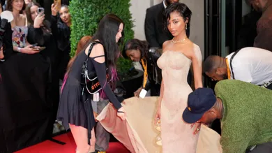 May 6, 2024; New York, NY, USA; Tyla leaves The Mark Hotel for the Met Gala, the annual fundraising gala held for the benefit of