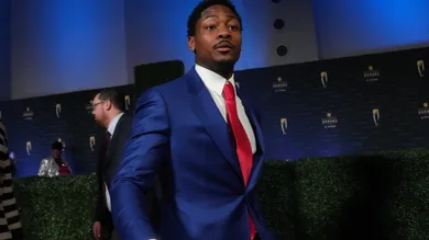 Stefon Diggs of the Buffalo Bills walks the red carpet before the NFL Honors awards special at the Phoenix Convention Center on