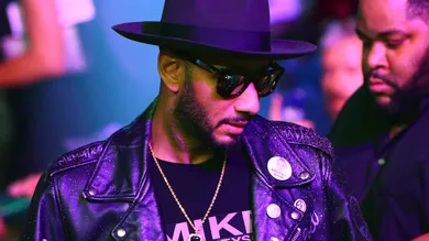 May 2, 2015; Las Vegas, NV, USA; Recording artist/producer Swizz Beatz in attendance before the boxing fight between Floyd