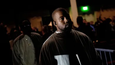 Kanye West enters the annual Strength to Stand Youth Conference at the LeConte Center in Pigeon Forge, Tenn. on Sunday, Jan. 19,