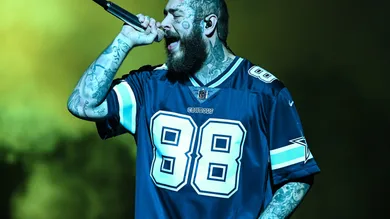 Post Malone performs at Gainbridge Fieldhouse on Oct. 2, 2022 in Indianapolis.Post Malone