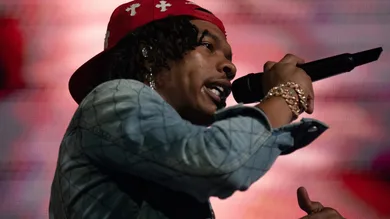 Lil Baby performs at the Bridgestone Arena Saturday night, Sept. 9, 2023.