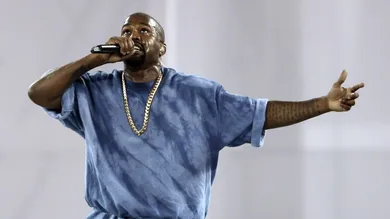 Jul 26, 2015; Toronto, Ontario, CAN; Recording artist Kanye West performs during the closing ceremony for the 2015 Pan Am Games