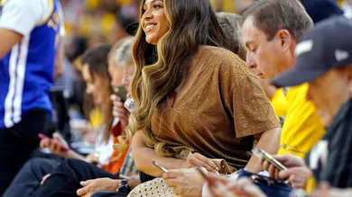 Jun 5, 2019; Oakland, CA, USA; Recording artist Beyonce and Jay-Z in game three of the 2019 NBA Finals between the Golden State