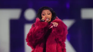 Dec 10, 2023; Mesa, Arizona, United States; Cardi B performs at the TikTok in the Mix music festival at Sloan Park.