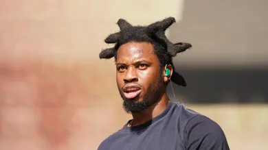 Jun 19, 2022; Washington, DC, USA; Denzel Curry performs on the Sun Stage during the Something in the Water music festival in