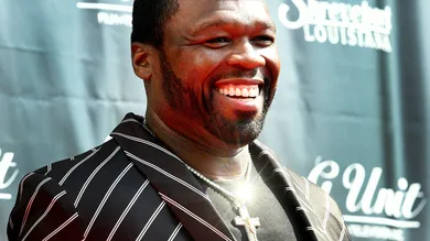 The Curtis 50 Cent Jackson press conference in front of Government Plaza for G-Unit Studios in Shreveport Thursday afternoon,