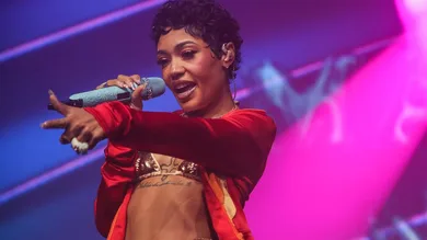Coi Leray performs in the Mojave tent during the second weekend of the Coachella Valley Music and Arts Festival in Indio,