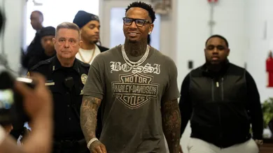 Rapper Moneybagg Yo walks into Invictus Academy to donate $20,000 for the Memphis-Shelby County Schools Adolescent Parenting