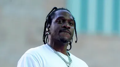Jun 19, 2022; Washington, DC, USA; Pusha T performs at the Sun Stage during the Something in the Water music festival in