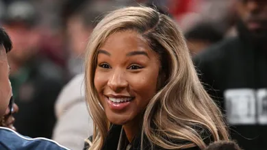 Savannah James, wife of LeBron James, was on hand during the Ohio Play-by-Play Classic on Dec. 17 at Nationwide Arena. Her sons