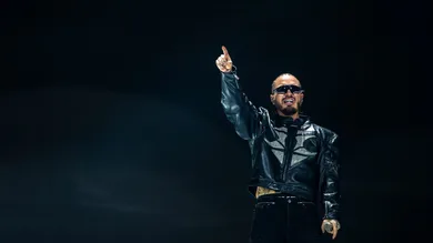 J Balvin performs on the Coachella Stage during the Coachella Valley Music and Arts Festival in Indio, Calif., Sunday, April 14,