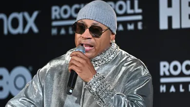 Oct 30, 2021; Cleveland, OH, USA; LL Cool J talks to the media during the Rock and Roll Hall of Fame Induction Ceremony at