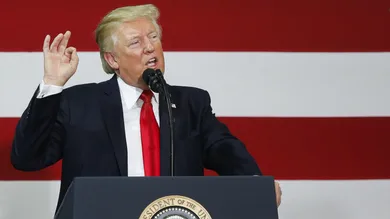 President Donald Trump during a 2017 visit to Springfield.Trump24