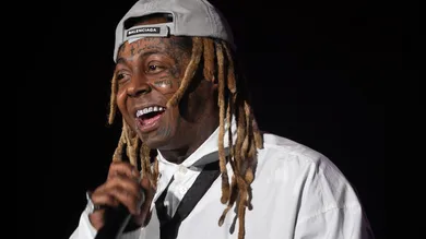 Rapper Lil Wayne welcomes the crowd to his Welcome to Tha Carter Tour at American Bank Center Friday, Nov. 17, 2023.
