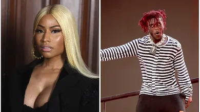 Nicki Minaj by Jamie McCarthy/Getty Images for Marc Jacobs, Lil Uzi Vert by Christopher Polk/Getty Images for Coachella