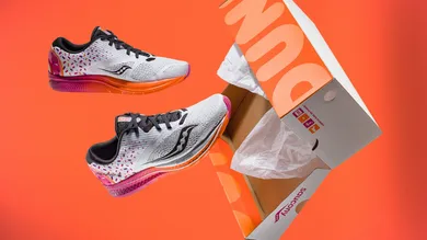 Image Via <a href='https://www.highsnobiety.com/p/saucony-dunkin-donuts-kinvara-9/?utm_campaign=SF+Highsnobiety+Main+Post&utm_source=Twitter#slide-8' rel="nofollow noopener" target='_blank'>Highsnobiety</a>