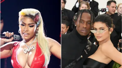 Nicki Via Frederick M. Brown/Getty Images for BET, Travis and Kylie via Neilson Barnard/Getty Images