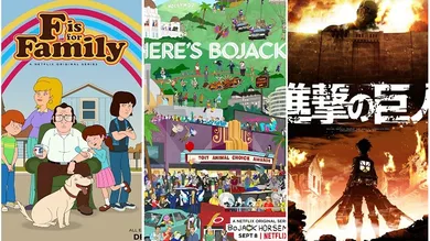 Movie Posters via IMDB / F Is For Family, Bojack Horseman, Attack On Titan